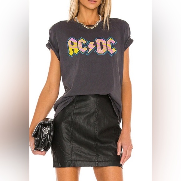 Free People Leather Mini Skirt - Picture 3 of 9